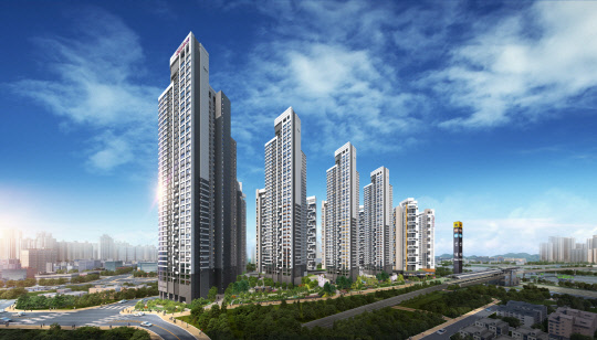 서울신내역 시티프라디움 투시도. <시티건설 제공>